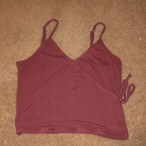 Crop tank with tie